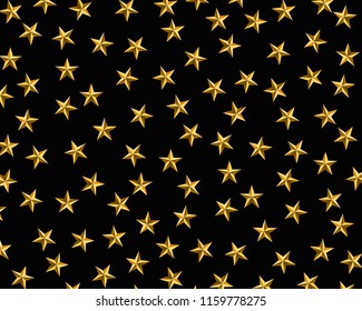 Gold stars background graphic vector