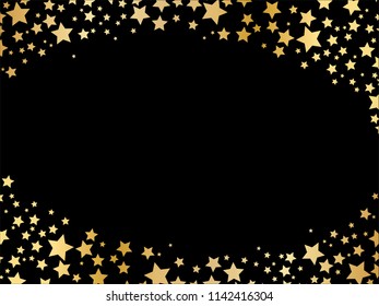 Gold stars background vector