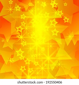 gold stars background, vector illustration