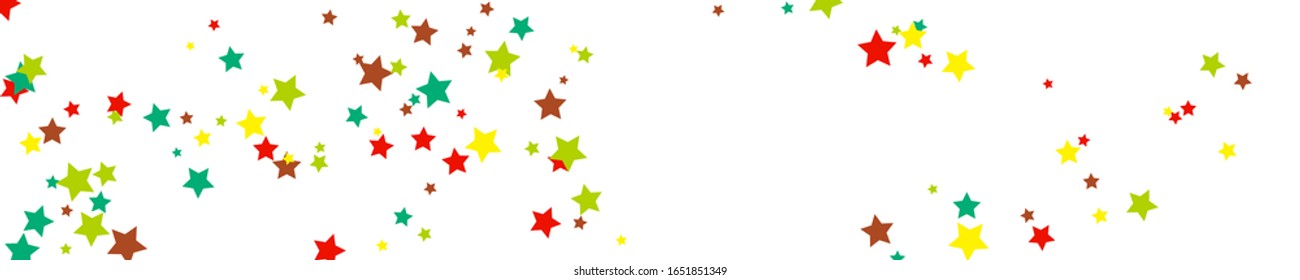 Gold Stars Background. Yellow Texture Isolated. Green Confetti Anniversary. Brown Starry Anniversary. Summer Isolated. Christmas Cosmos. Sparkling Card. Celebration Festive. 