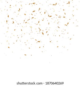 Gold stars. Celebrating Confetti, Falling golden abstract decoration for party, birthday celebration, anniversary or event, festive. Festive decor. Vector illustration