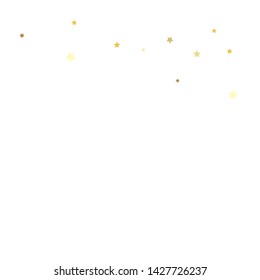 Gold stars. Confetti celebration, Falling golden abstract decoration for party, birthday celebrate, anniversary or event, festive. Festival decor. Vector illustration