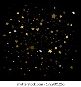 Gold stars confetti. Golden Star