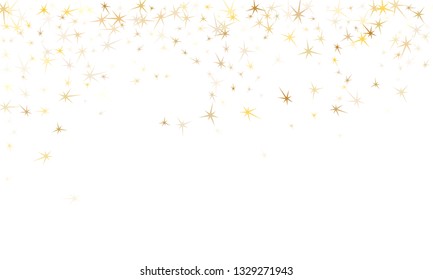 Gold Stars Glitter On White Geometric Stock Vector (Royalty Free ...