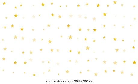 Gold stars seamless pattern, starry background, golden confetti holiday backdrop, cute childish wallpaper