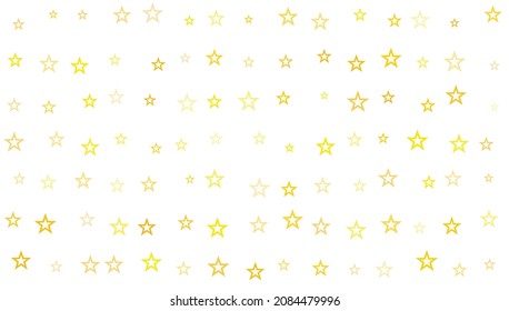 Gold stars seamless pattern, starry background, golden confetti holiday backdrop, cute childish wallpaper