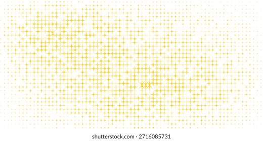 Estrelas douradas padrão sem costura, fundo estrelado, fundo de férias confete dourado