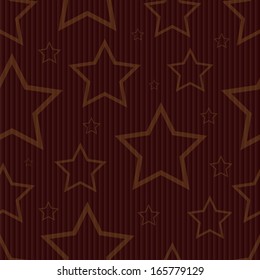 Gold stars seamless pattern. Vector illustration