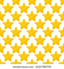 Gold stars seamless pattern. Vector illustration.