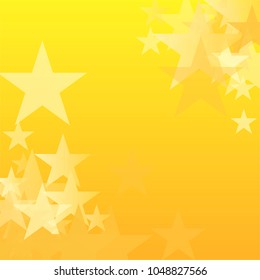 gold stars vector background. yellow shiny graphic backdrop. golden sparkles confetti falling. magic shining Flying glitter on night sky cosmic backdrop, sparkle christmas border. 