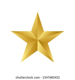 Gold star.white background Vector .eps10 