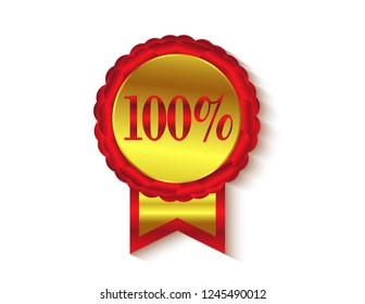 Gold sticker 100 %