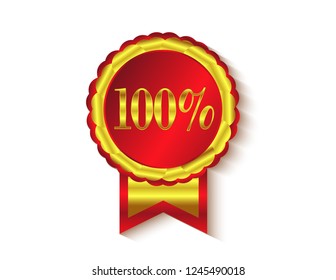 Gold sticker 100 %