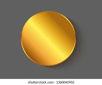 Gold sticker isolated decor