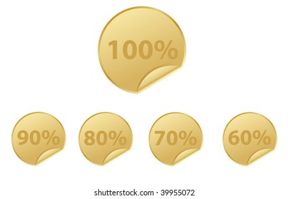 Goldaufkleber