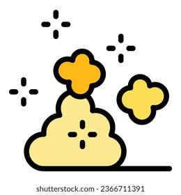 Umrissvektor für das Gold-Stein-Symbol. Mein Spiel. Karton-Minierfarbe flach