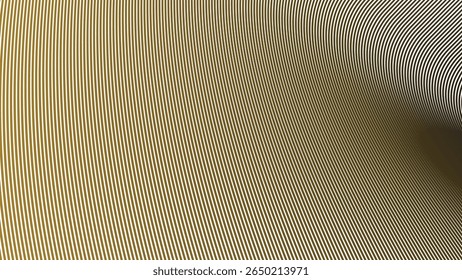 Goldene Streifen Linie nahtloses Muster Hintergrund für modernen Luxus Stoff Tapete und elegantes Grafikdesign