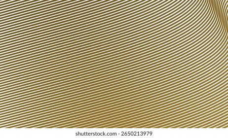 Goldene Streifen Linie nahtloses Muster Hintergrund für modernen Luxus Stoff Tapete und elegantes Grafikdesign