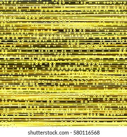 Gold stripes lines on dark background. Abstract seamless texture