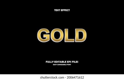 Gold Style Editable Text Effect