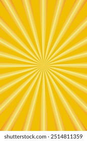 Gold sunburst ray pattern background. gold sun burst gradient wide vector background
