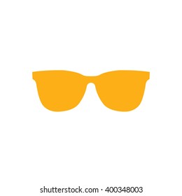 Gold sunglasses icon vector illustration