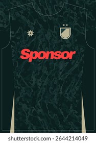 Pântano de ouro Padrão verde escuro Futebol Jersey Sublimação Imprimir