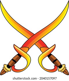 Gold Sword Vector art and illustration