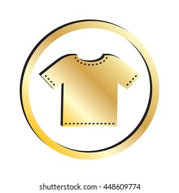 Gold T Shirt Icon