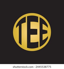 gold tee sign graphic vector logo and icon	