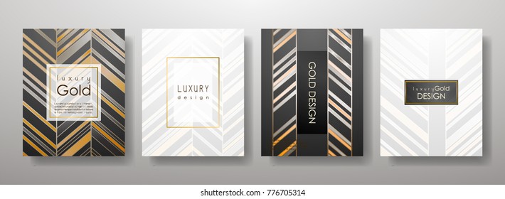 	
Gold template set, artistic covers design, colorful texture,realistic fluid backgrounds. Black, white Trendy pattern, graphic poster, geometric brochure, cards. Vector illustration