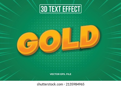 Gold Text 3D Text Effects