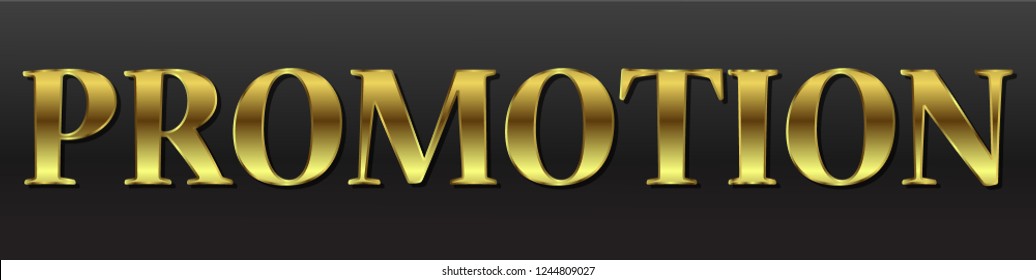 Gold text for Design. Vector illustration