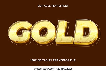 gold text effect editable modern lettering typography font style, golden 3d text for tittle.