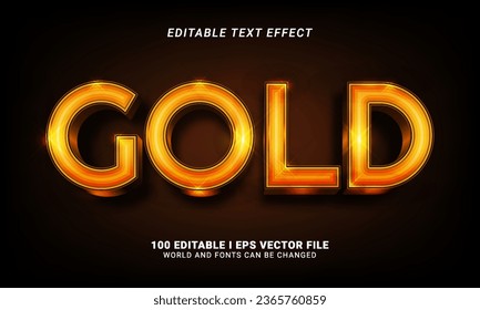gold text effect graphic style