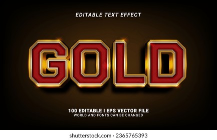 gold text effect graphic style