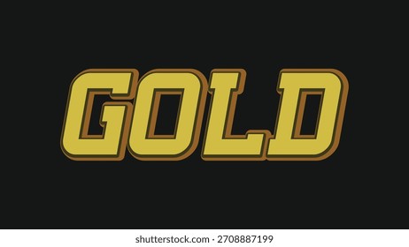 Texto dourado sobre um fundo preto brilhante brilhante brilhante ilustração vetor