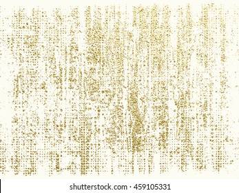 Gold texture. Abstract gold background. Distress, dirt texture . Simply place pattern over any object to create distressed effect. Vector illustration. Grunge background. Pattern with cracks.