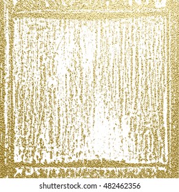 Gold texture. Abstract gold background. Distress, dirt texture . Simply place pattern over any object to create distressed effect. Vector illustration. Grunge background. Pattern with cracks.