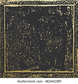 Gold texture. Abstract gold background. Distress, dirt texture . Simply place pattern over any object to create distressed effect. Vector illustration. Grunge background. Pattern with cracks.