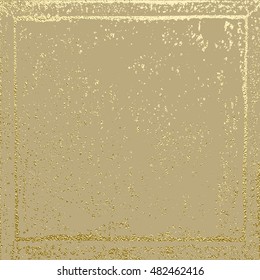 Gold texture. Abstract gold background. Distress, dirt texture . Simply place pattern over any object to create distressed effect. Vector illustration. Grunge background. Pattern with cracks.