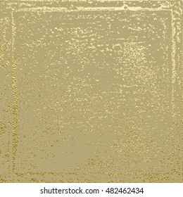 Gold texture. Abstract gold background. Distress, dirt texture . Simply place pattern over any object to create distressed effect. Vector illustration. Grunge background. Pattern with cracks.