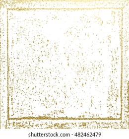 Gold texture. Abstract gold background. Distress, dirt texture . Simply place pattern over any object to create distressed effect. Vector illustration. Grunge background. Pattern with cracks.