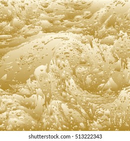 Gold texture. Abstract background for fashion, luxury paper, covers, cards. Vector illustration art. Psychedelic golden splashes and stains. Exciting design of Christmas gifts and packaging.