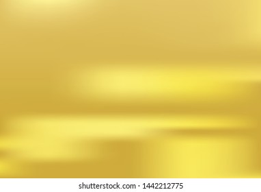 Gold texture background. Soft shiny golden gradient wallpaper. Vector template.
