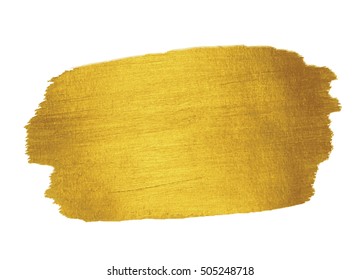 Gold Texture. Brush Stroke Design Element.