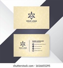  Gold Texture Elegant Id Card Template