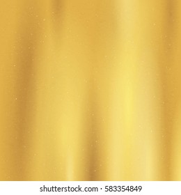 Gold texture fabric pattern. Shiny, metallic gradient template. Gold decoration design for banner. Vector Illustration.