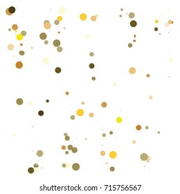 Gold texture festive sparkling confetti. Cosmic vector star dust, Christmas, New Year holidays luxury premium background. Magic decoration, silver, gold texture, firework, falling down stars on white.