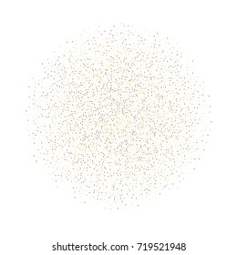 Gold texture festive sparkling confetti. Cosmic vector star dust, Christmas, New Year holidays luxury premium background. Magic decoration, silver, gold texture, firework, falling down stars on white.